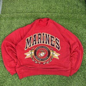 Vintage 90s USMC Spellout Crewneck